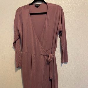 Top Shop Mauve Wrap Dress